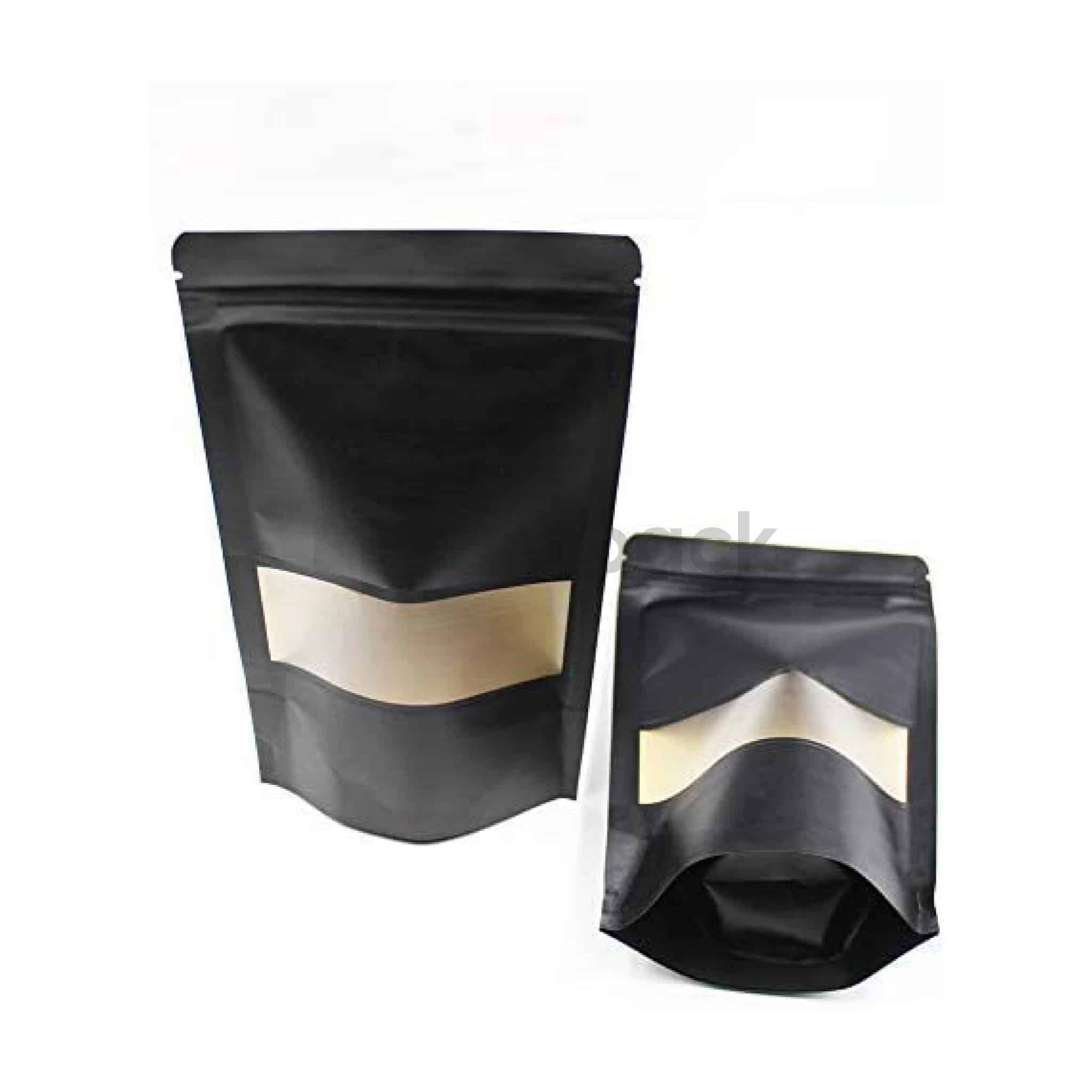 Doypack kraft noir 20x30 Youpack