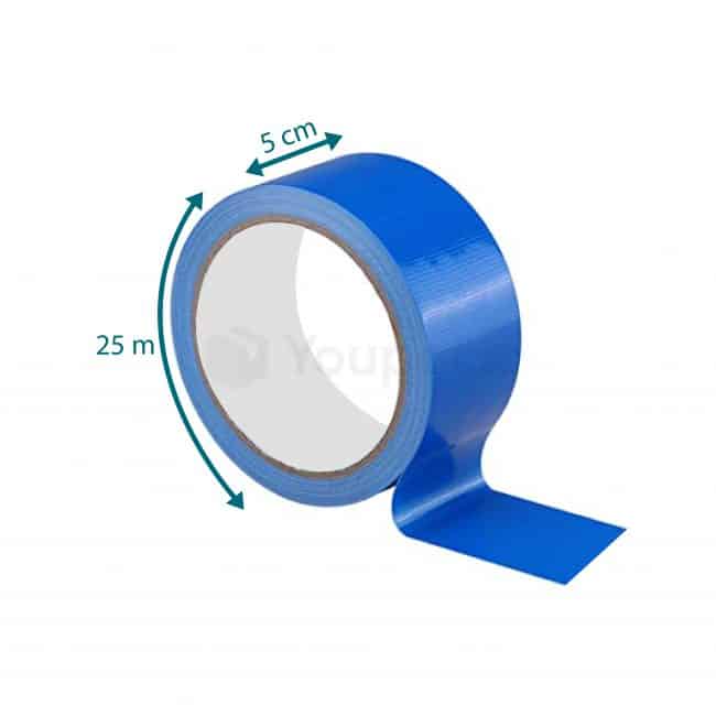 Ruban Adhésif Tissu Gaffer Rouge 25 Mètres - Bande Blindée Solide, 0,39€/m